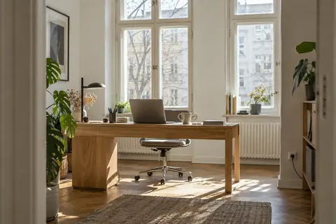 Arbeitsplatz zu Hause · KI-Beispielvisualisierung