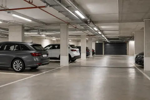 Tiefgarage mit Ladevorbereitung · KI-Beispielvisualisierung
