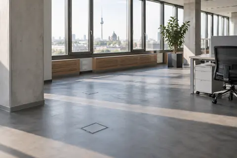 Verkabelung für flexible Räume · KI-Beispielvisualisierung