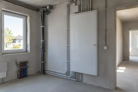 Elektrische Vorbereitung im Neubau · KI-Beispielvisualisierung