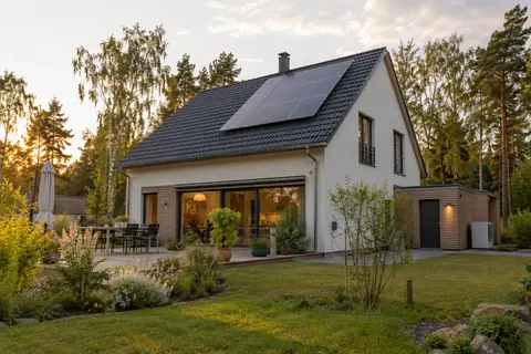 Energiehaus im Grünen · KI-Beispielvisualisierung